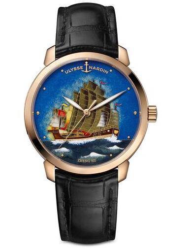 Review Ulysse Nardin 8152-111-2 / ZHENGHE Classico Enamel Zheng He copy watches